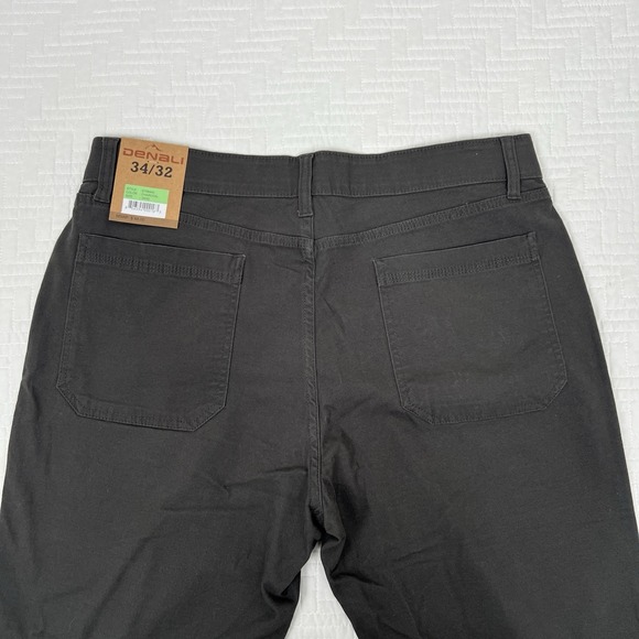 Denali Stretch Pants Men 34x32 Gray Khaki Outdoor Classic American Fashion - Picture 5 of 10